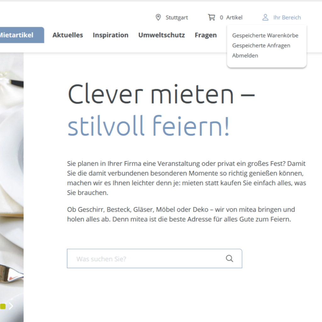 Neue mitea Webshop Funktionen!
