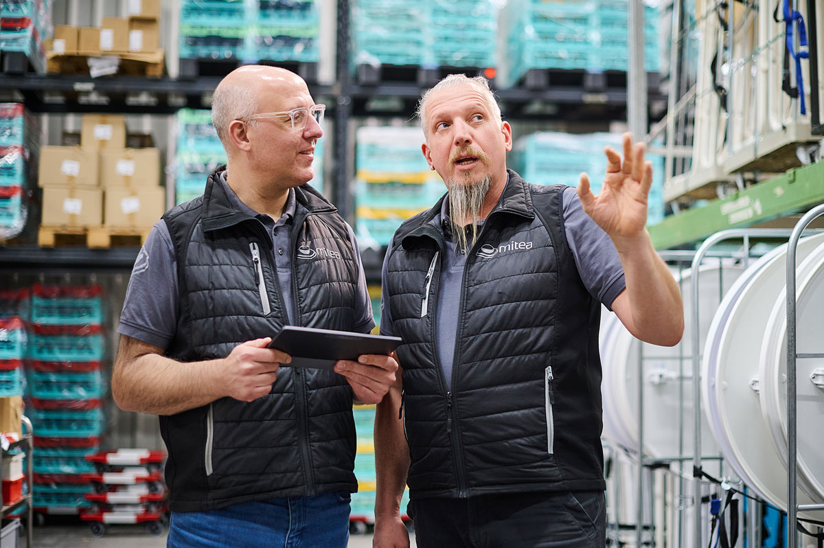 mitea® Mülheim Planung im Lager