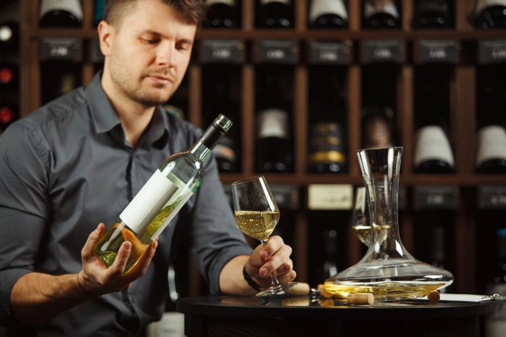 Wein servieren